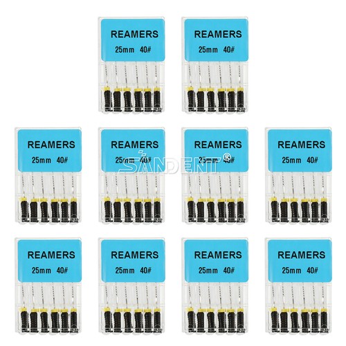 10-100Confezioni 25mm Dentale Endo Radice Canale File Alesatori Acciaio Inox Uso Manuale - Foto 48 di 65