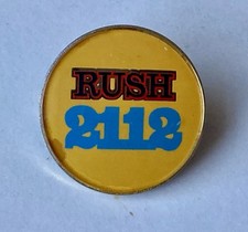 RUSH 2112 VINTAGE METAL PIN BADGE FROM THE 1980's CRYSTAL STYLE