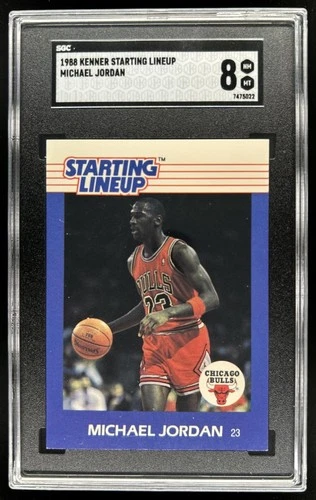 1988 Kenner Starting Lineup Cards Michael Jordan #3538108010 Bulls SGC 8