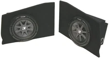10-13 Chevy Camaro Coupe Corner Dual 10" Kicker Cvr10 Sub Subwoofer Box Package