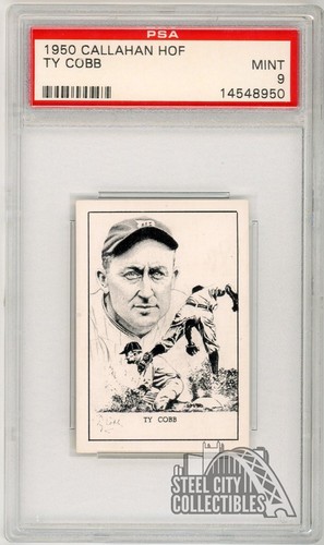 Ty Cobb 1950 Callahan HOF Card PSA 9 Mint