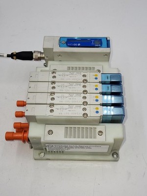 SMC SY5-IOL-0-N74RI W/ 4 solenoids SY5400 / One: EX260-SIL1 Serial Transmission