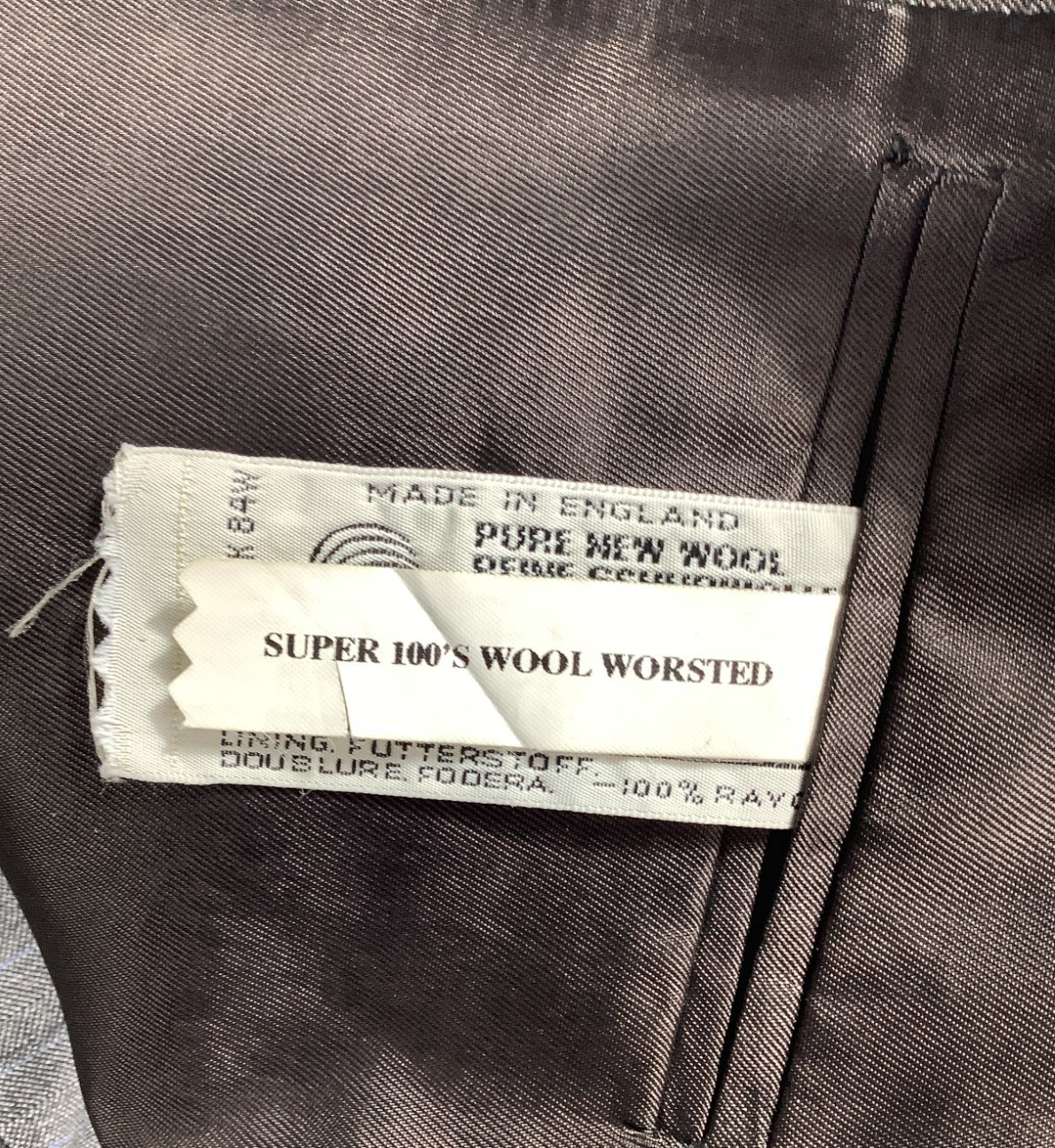 100 Percent Wool Austin Reed Jacket Grey Suit England Clothing 011x image 4