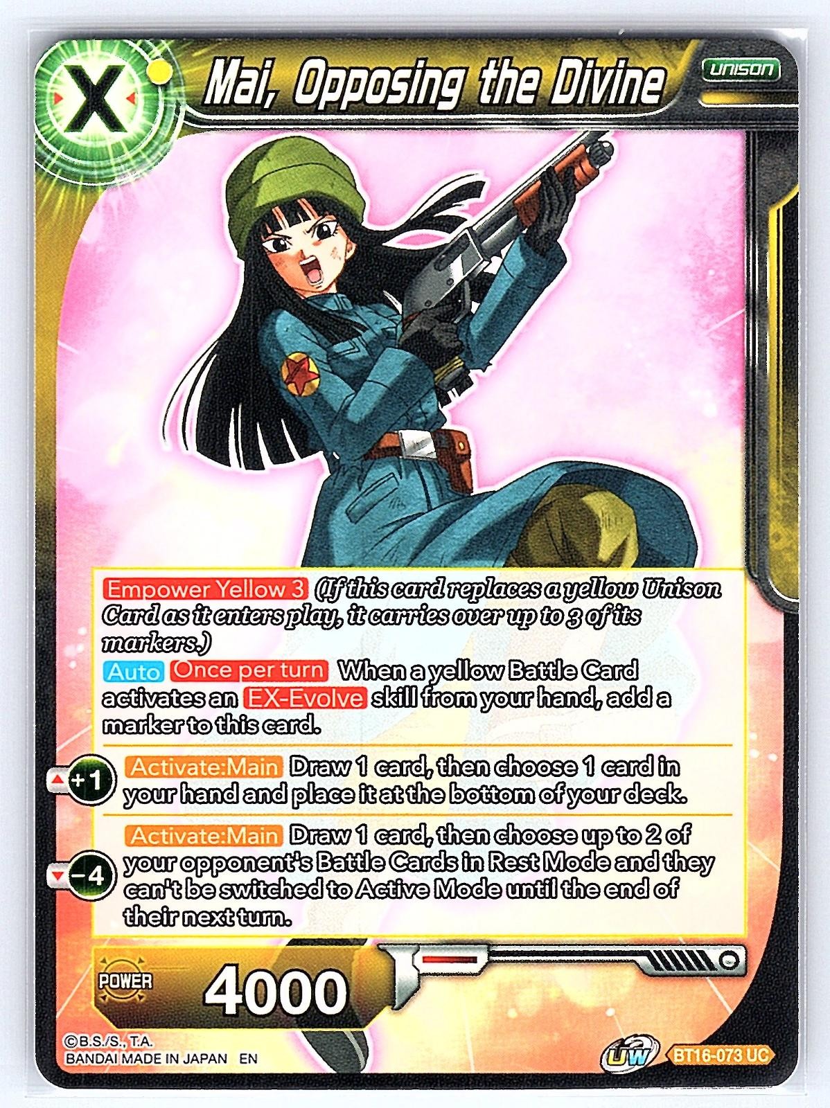 Mai, Opposing the Divine BT16-073 Realm of the Gods Dragon Ball Super NM/M