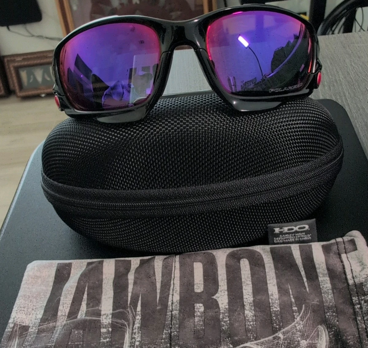 Oakley Cycle Black Frame Sunglasses with Purple PRIZM Mirrored Lenses Oakley Purple Plastic Frame Sunglasses for Men for sale | eBay main image 2