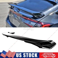 FOR 2022-2025 HONDA CIVIC HATCHBACK GLOSS BLACK HP STYLE REAR TRUNK SPOILER WING