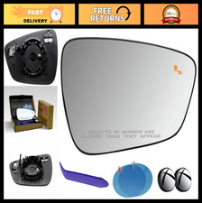 Heated Passenger Side Mirror Glass for Ford Escape 2020-2026, Blind Spot Sensor