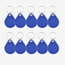 10-Pack RFID Keychain 13.56MHz Access Control Card IC Card Suitable for Access C