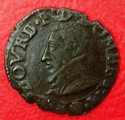 Double Tournois François de Bourbon Montpensier 1587 cgkl720 date non retrouvée - Photo 1/2