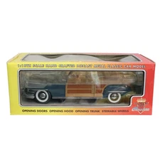 Motor City Classics Model 1948 Chrysler Town & Country 5002 Military Blue 1:18