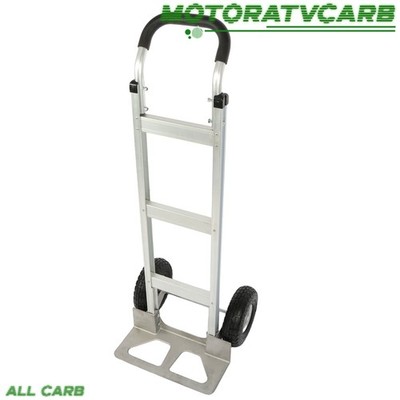 ALL-CARB 500lb Universal Foldable Aluminum Hand Truck Horizontal Loop Handle