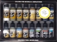 Vallejo WWII USAAF Model Air Paint Set 16 Colors - Hobby and Model Paint Set