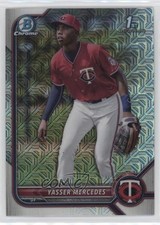 2022 Bowman Chrome Prospects Mega Box Mojo Refractor Yasser Mercedes 0f72