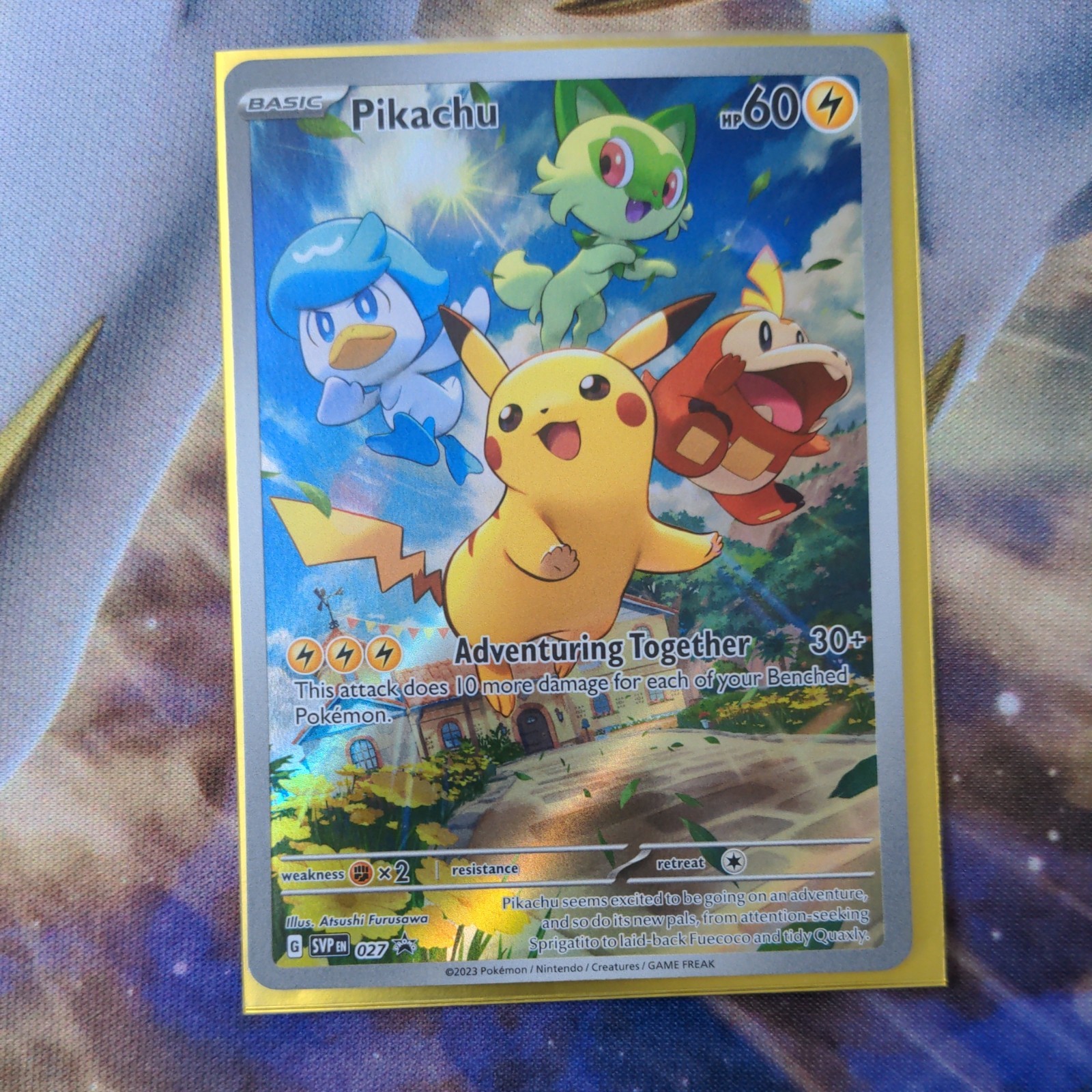 Pokémon SVP027 Promo Pikachu Black Star #27 NM/M