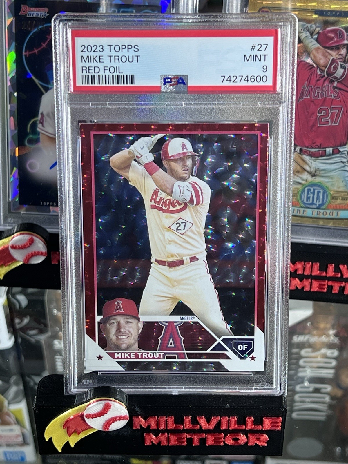 2023 Topps Mike Trout Red Foil /199 Angels #27