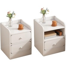 Small Slim Bedside Table Sofa End Side Table Nightstand Bedroom Drawer Cabinet