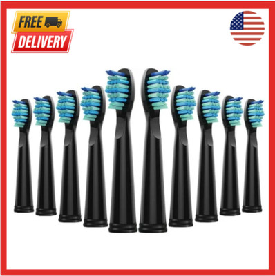 10 Pack Toothbrush Replacement Heads Compatible with Fairywill FW-507/508/515