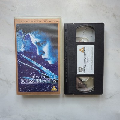1993 Edward Scissorhands VHS | Widescreen | PG Johnny Depp Tim Burton | PAL UK