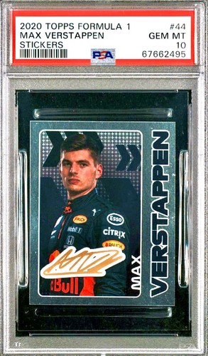 POP 27 PSA 10 RC Max Verstappen 2020 Topps F1 Sticker Rookie Formula One Foil SP