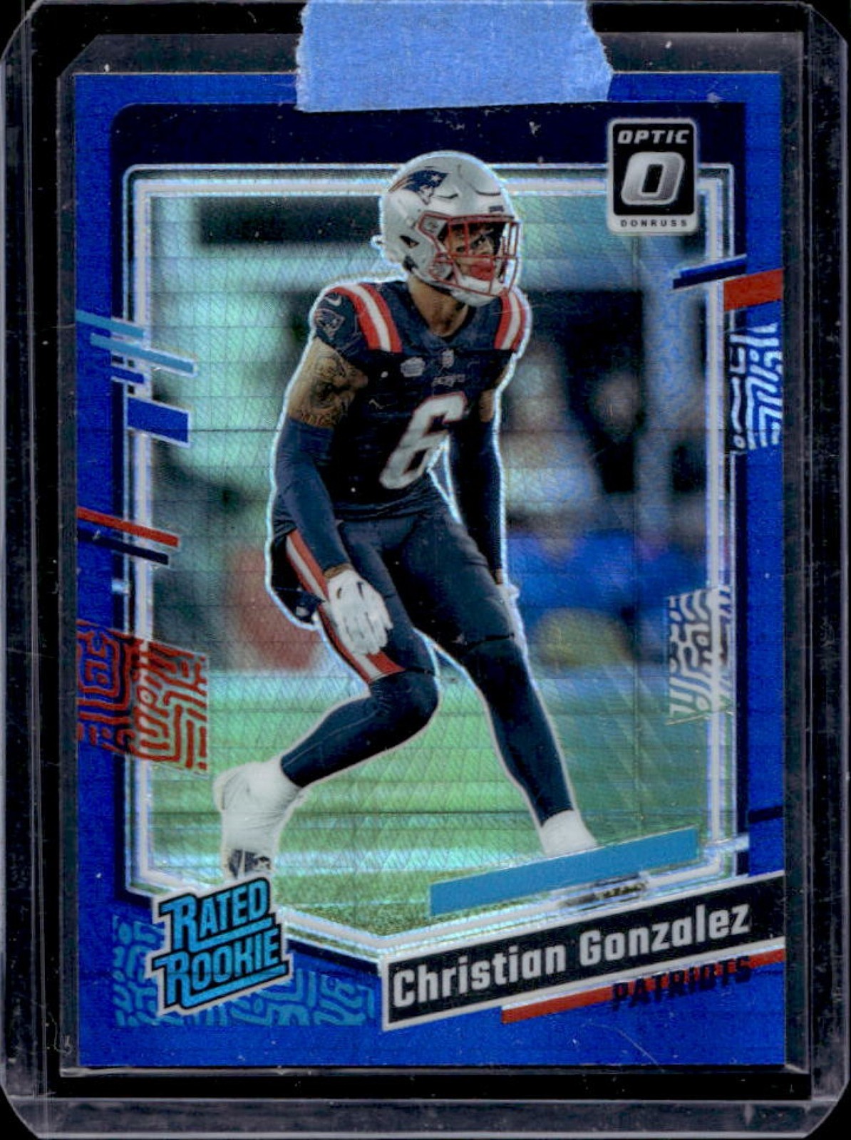 2023 Donruss Optic Christian Gonzalez Blue Hyper Prizm Rated Rookie #274