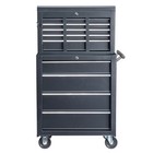 New ListingSteel Professional Toolbox Black Heavy Duty Storage