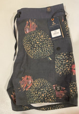 Roark NWT Men's Size 31 Charcoal Board Shorts Durian 17" Outseam