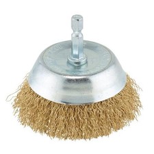 Draper 41433 Brassed Steel Crimped Wire Cup Brush, 75mm