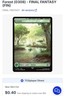 Magic: The Gathering NM Rainbow Foil Final Fantasy Forest (0308)