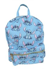 Disney Stitch Mini Backpack Hearts Blue Faux Leather Lilo  Stitch Travel Bag