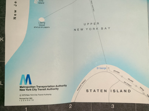 Vtg New York City Subway Map, MTA folding paper 1979 - revised 1985, 1st print - Photo 6/14