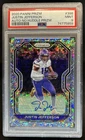 2020 Panini Prizm Football No Huddle Justin Jefferson #398 BGS 10