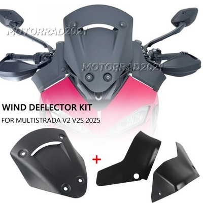 For Ducati Multistrada V2 V2S 2025 Windshield Side Air Deflectors Fairing Panel