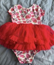 Disney Minnie Mouse Red Tulle Skirted Baby Dress 12MO