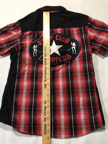 throttle threads rotes Damen Small Strip Club Choppers Shirt - Bild 8 von 8