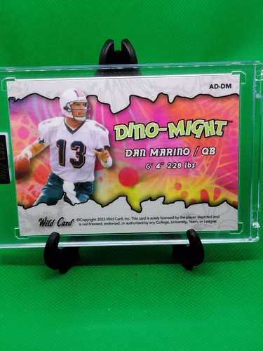 Wild Card Alumination Dino Might Silver Refractor Dan Marino # 34/50 2023 - Imagen 3 de 3