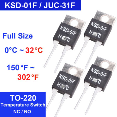 KSD-01F/JUC-31F Temperaturschalter Steuersensor Thermostat 32°-302°F
