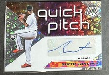 2021 Mosaic Quick Pitch RC Auto #QPA-SI Sixto Sanchez