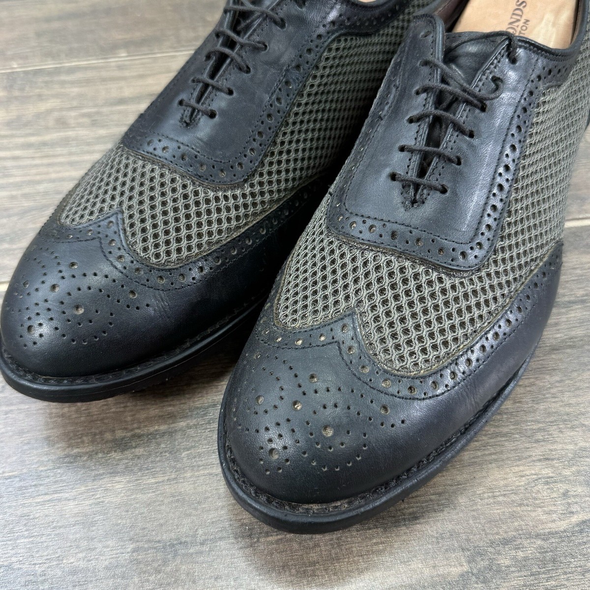 Mens allen edmond golf shoe 10 black white fort worth 2.0 Men main image 2