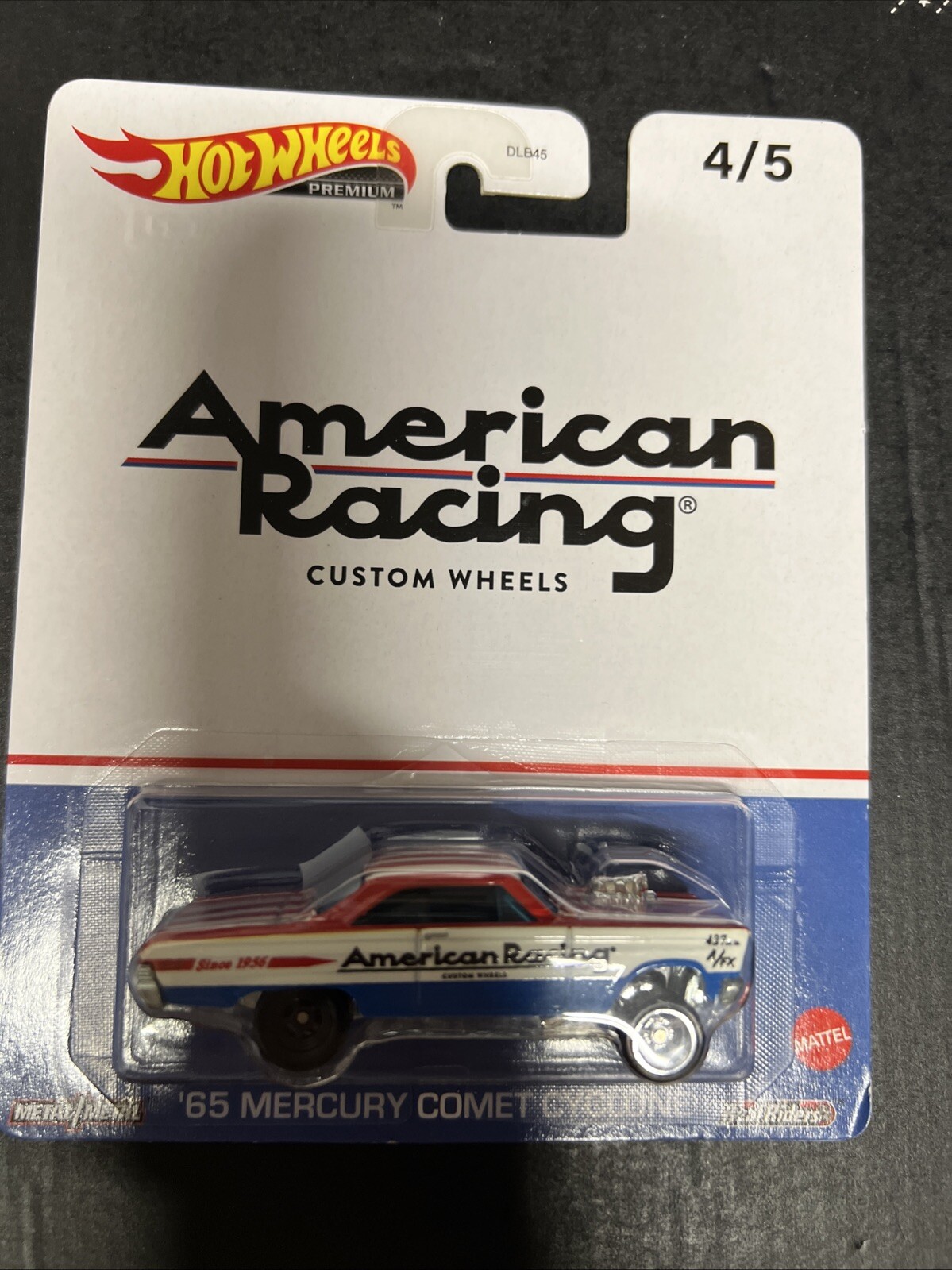 HOT WHEELS Premium 65' Mercury Comet Cyclone American Racing Custom Wheels 4/5-image