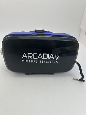 Arcadia Virtual Reality 360 Headset with built-in headphone  Used with box