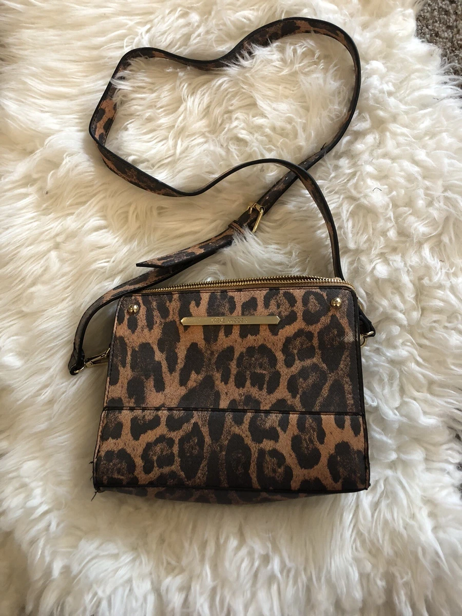 Leopard Print Handbag, Vintage Square Clutch Purse, Women's PU Leather  Satchel Bag For Prom | SHEIN USA