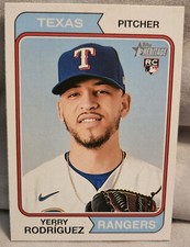 2023 Topps Heritage #320 Yerry Rodriguez RC Texas Rangers