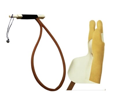Japanese archery kyudo gloves mitsukage(sizeS) + Rubber Bow for