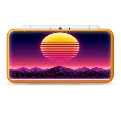 Skin Decals Wrap for MacBook Pro Retina 13 - 80s techno sunset