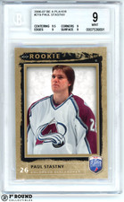 Paul Stastny RC BGS 9: 2006-07 Be A Player Rookie Card /999 #219. rookie card picture