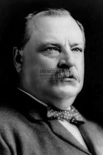 PRESIDENT GROVER CLEVELAND PRESIDENTIAL B&W PORTRAIT 4X6 PHOTO POSTCARD
