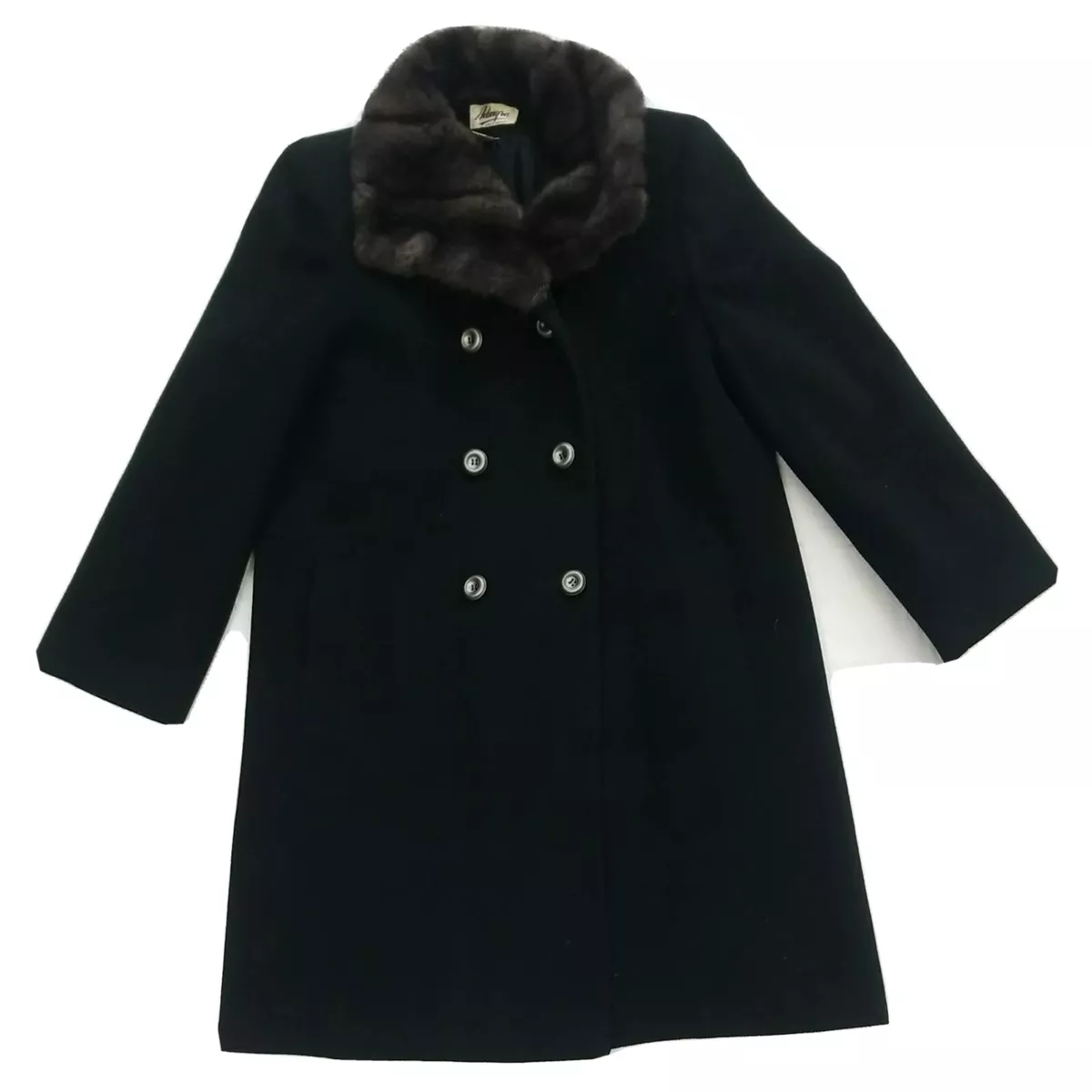Womens black faux fur coats cheap uk
