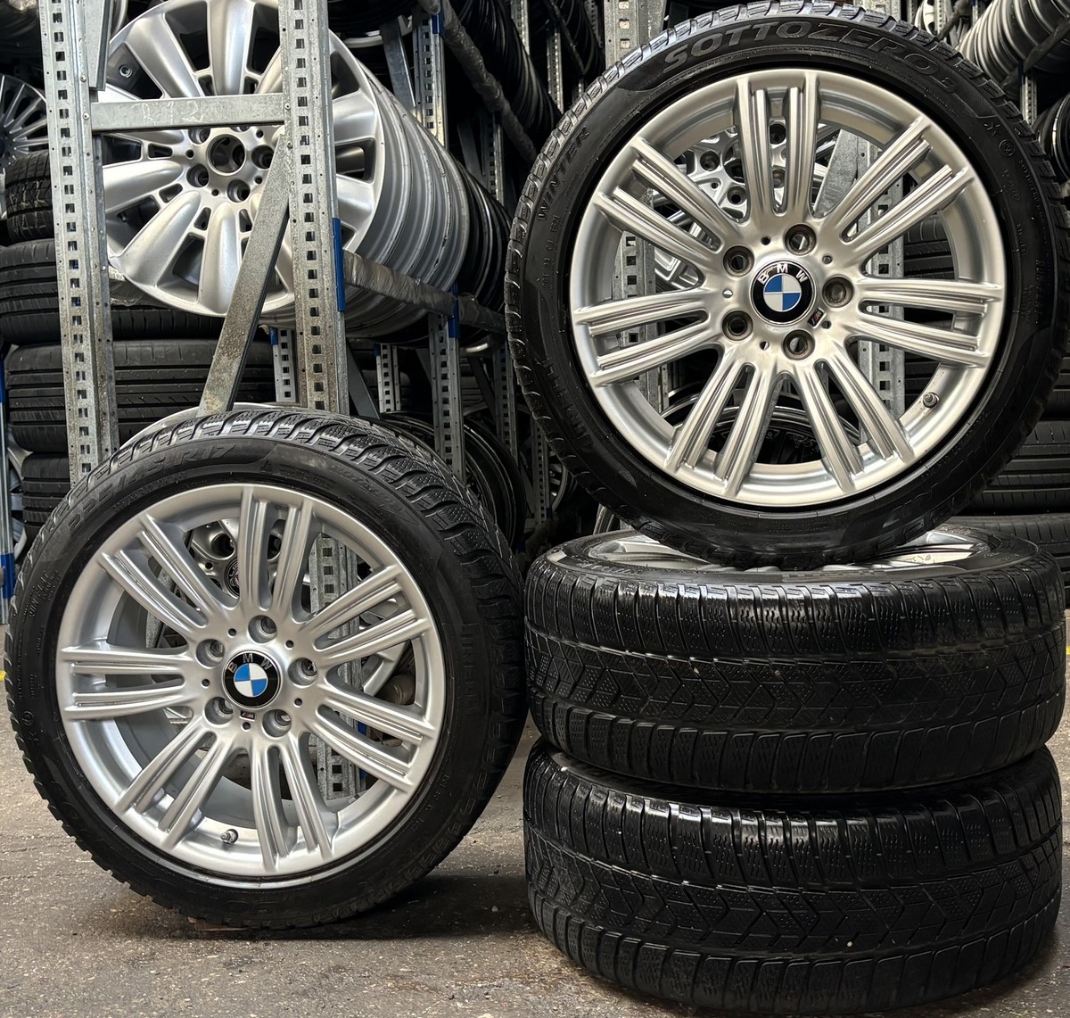 BMW 225/45 R17 ホイールセット 4 Orig BMW Winter Wheels Styling 383 M 225/45 R17 91H 1er F20 F21