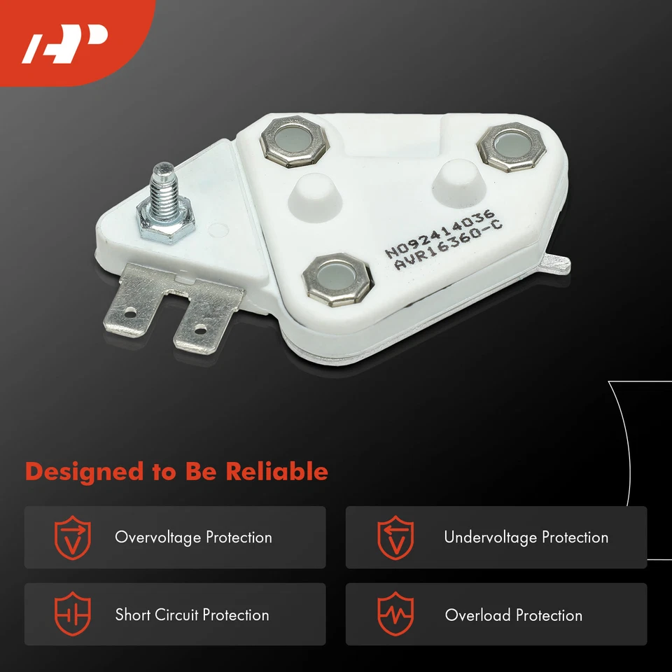 A-Premium 14V Alternator Voltage Regulator for Chevy C1500 GMC C2500 Jimmy G3500 - Image 4 of 4