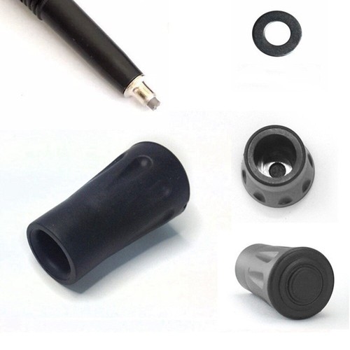 Reinforced Rubber Tip End Cap Hammer Trekking Pole Hiking Walking Stick 12Pcs - Picture 3 of 12